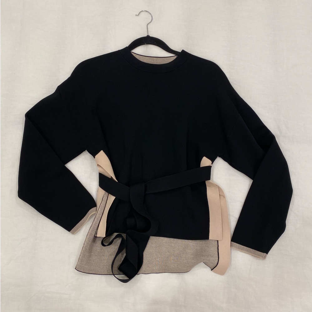 & Other Stories tie front top